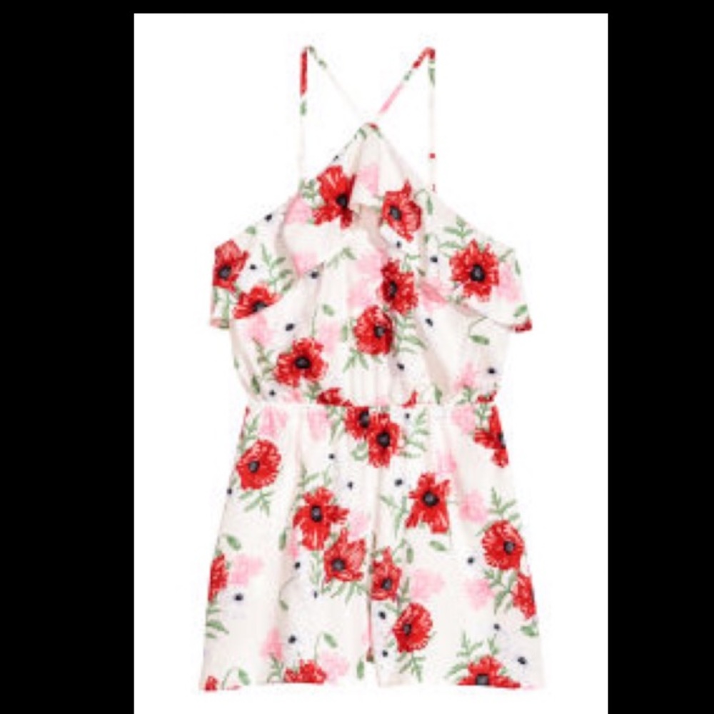 Forever 21 floral romper